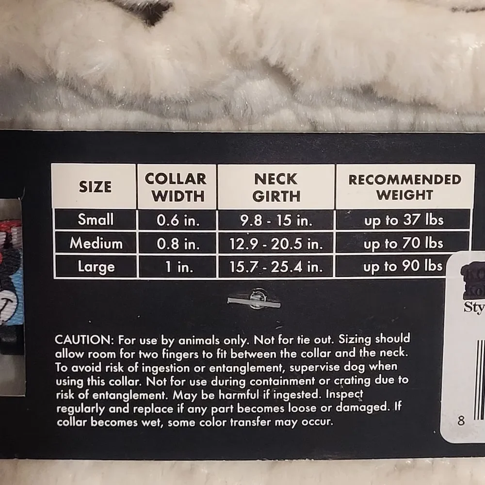 Disney Mickey Mouse and Friends Minnie Mouse Dog Collar Small 9.8-15 Inch New